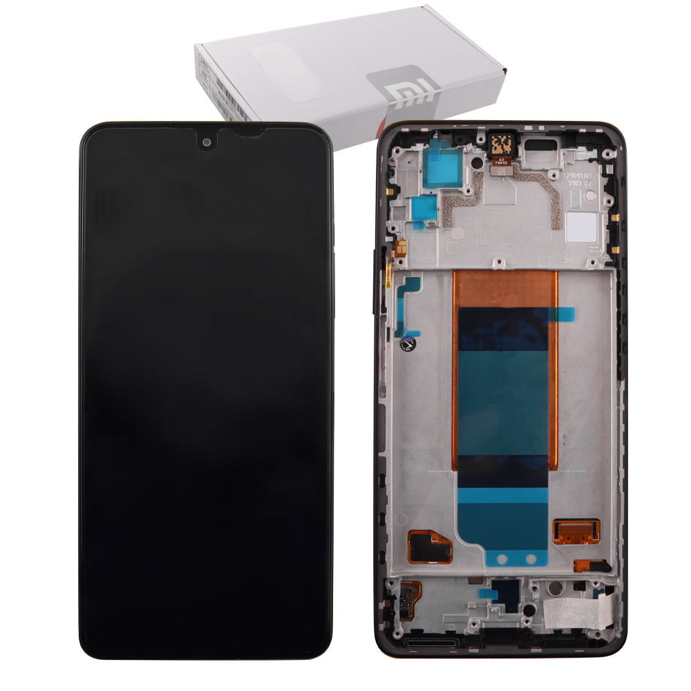 XIAOMI POCO F4 ΟΘΟΝΗ AMOLED + TOUCH SCREEN + LENS + FRAME 56000HL11R00 BLACK ORIGINAL SERVICE PACK