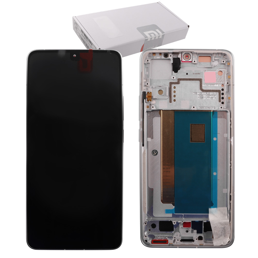 XIAOMI POCO F6 PRO ΟΘΟΝΗ + TOUCH SCREEN + LENS + FRAME 5600150N1100 WHITE ORIGINAL SERVICE PACK