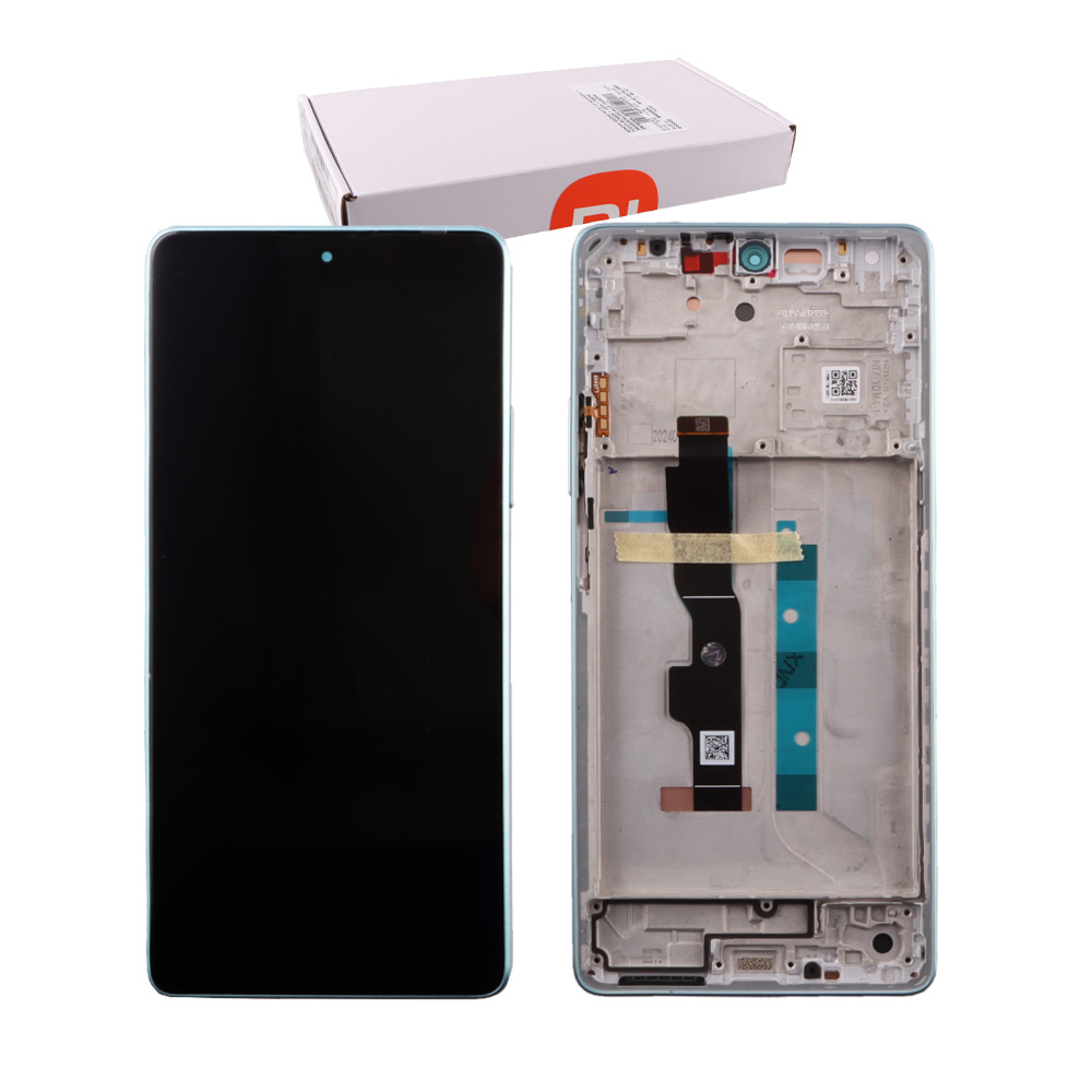 XIAOMI REDMI NOTE 13 5G ΟΘΟΝΗ AMOLED + TOUCH SCREEN + LENS + FRAME 5600030N1700 BLUE ORIGINAL SERVICE PACK