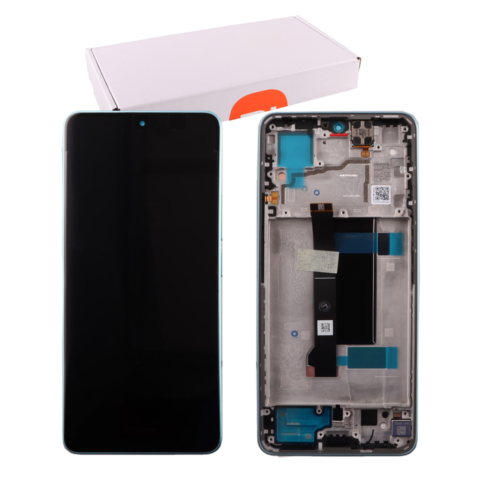 XIAOMI REDMI NOTE 13 PRO 5G/POCO X6 5G ΟΘΟΝΗ AMOLED + TOUCH SCREEN + LENS + FRAME 5600010N1600 BLUE ORIGINAL SERVICE PACK
