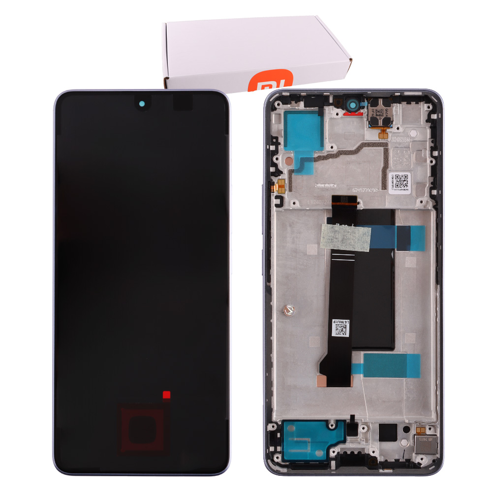 XIAOMI REDMI NOTE 13 PRO 5G/POCO X6 5G ΟΘΟΝΗ AMOLED + TOUCH SCREEN + LENS + FRAME 5600030N1600 PURPLE ORIGINAL SERVICE PACK