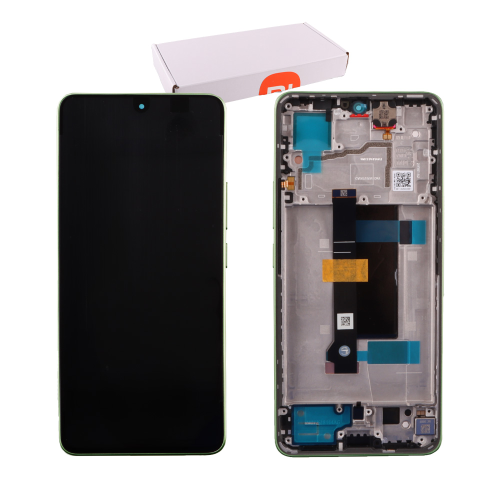 XIAOMI REDMI NOTE 13 PRO 5G/POCO X6 5G ΟΘΟΝΗ + TOUCH SCREEN + LENS + FRAME 56000300N1600 GREEN ORIGINAL SERVICE PACK