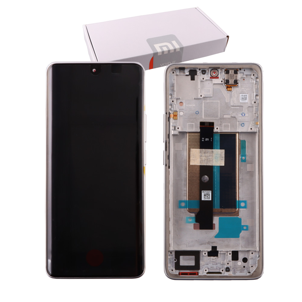 XIAOMI REDMI NOTE 13 PRO PLUS 5G ΟΘΟΝΗ AMOLED + TOUCH SCREEN + LENS + FRAME 560001N16U00 WHITE ORIGINAL SERVICE PACK