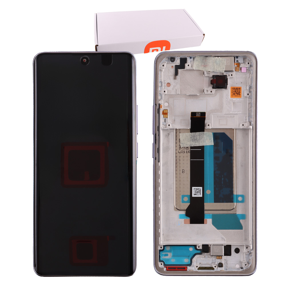 XIAOMI REDMI NOTE 14 PRO PLUS 5G ΟΘΟΝΗ AMOLED + TOUCH SCREEN + LENS + FRAME 5600180O16U00 PURPLE ORIGINAL SERVICE PACK