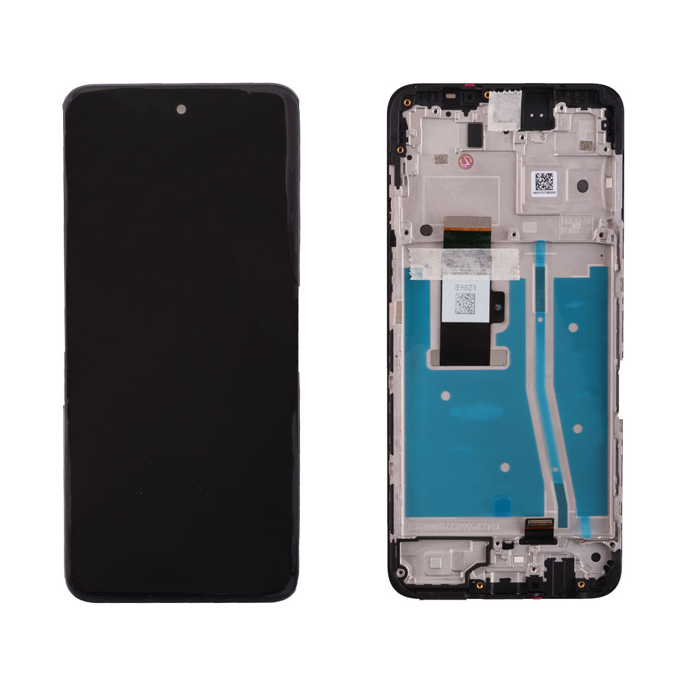 MOTOROLA MOTO G53 ΟΘΟΝΗ + TOUCH SCREEN + LENS + FRAME 5D68C22150RR4 BLACK ORIGINAL SERVICE PACK