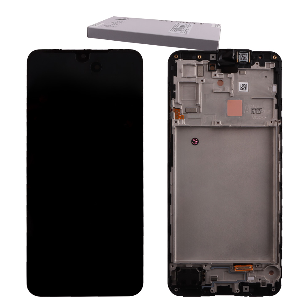 SAMSUNG A17 5G A176 ΟΘΟΝΗ AMOLED + TOUCH SCREEN + FRAME GH82-38045A BLACK ORIGINAL SERVICE PACK