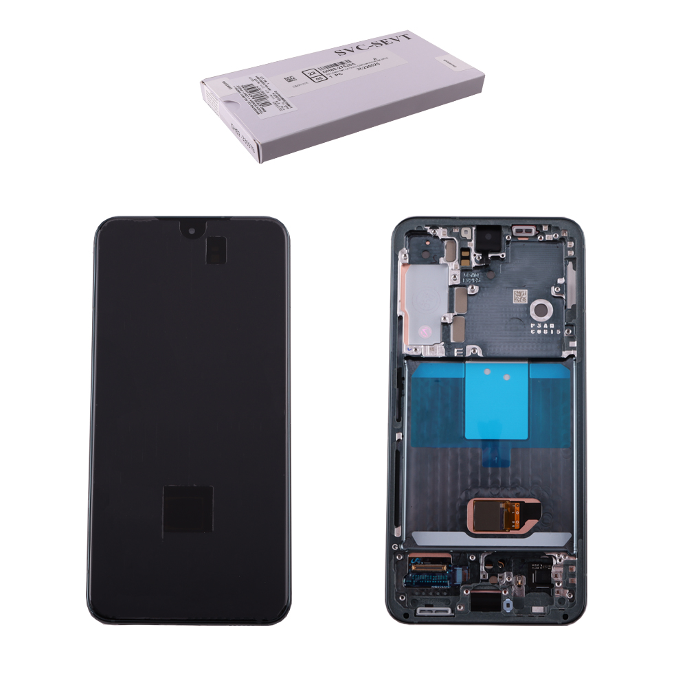 XIAOMI MI 10 LITE 5G ΟΘΟΝΗ AMOLED + TOUCH SCREEN + LENS + FRAME 56000400J900 BLACK ORIGINAL SERVICE PACK