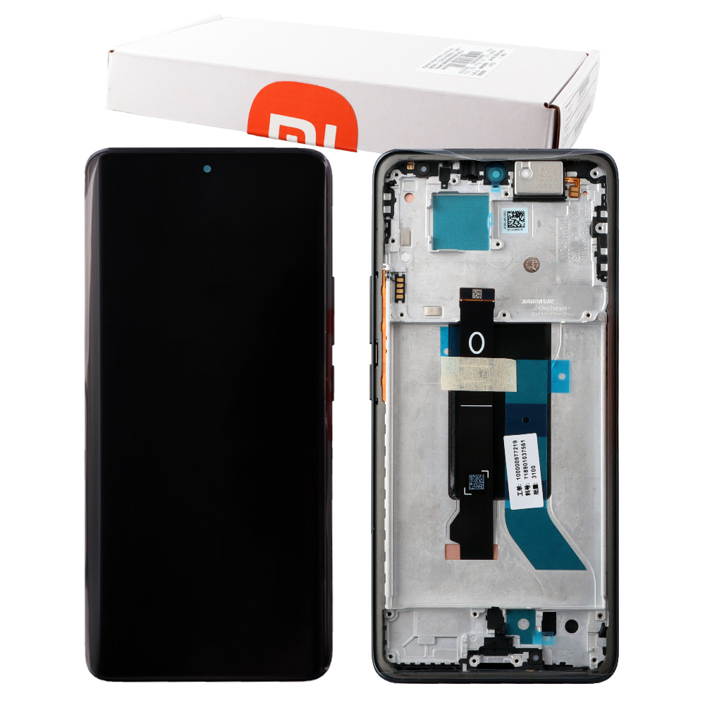 XIAOMI REDMI NOTE 14 PRO 5G ΟΘΟΝΗ + TOUCH SCREEN + LENS + FRAME 56002300O1600 BLACK ORIGINAL SERVICE PACK