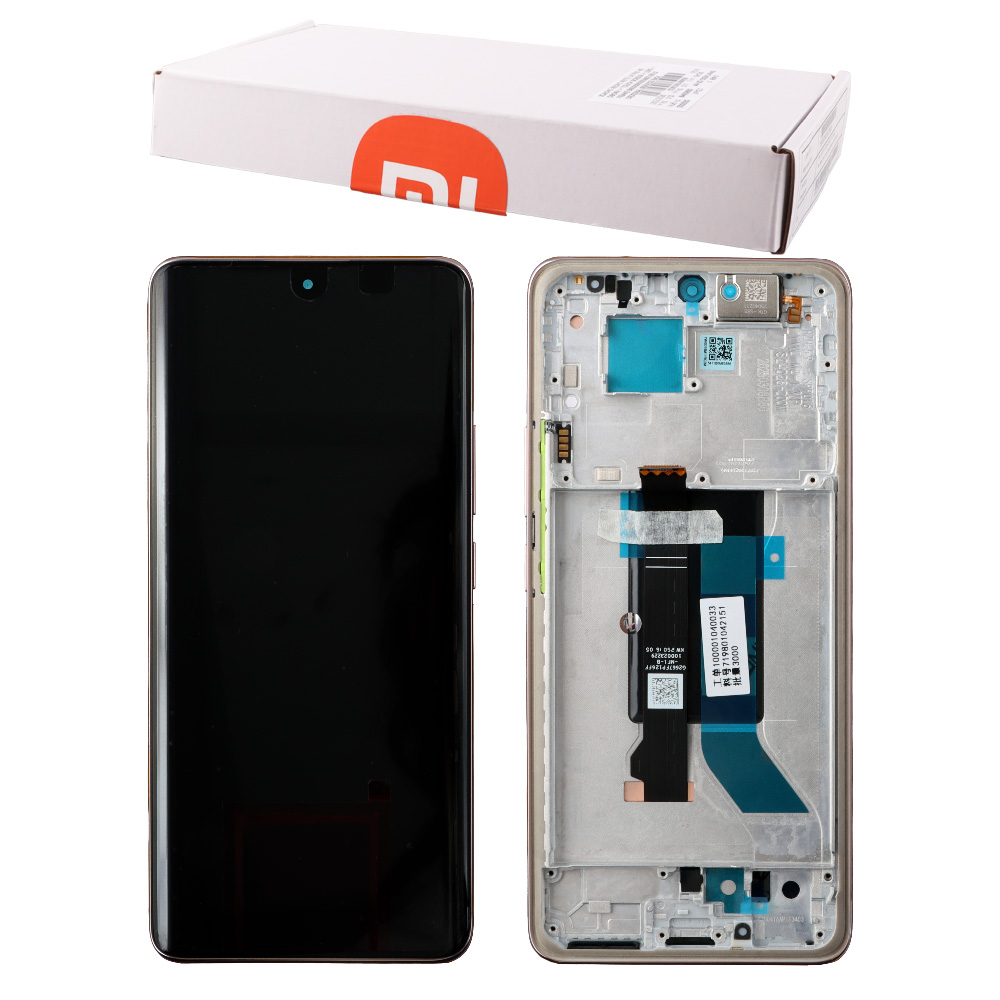XIAOMI REDMI NOTE 14 PRO 5G ΟΘΟΝΗ AMOLED + TOUCH SCREEN + LENS + FRAME 56004600O1600 GOLD ORIGINAL SERVICE PACK