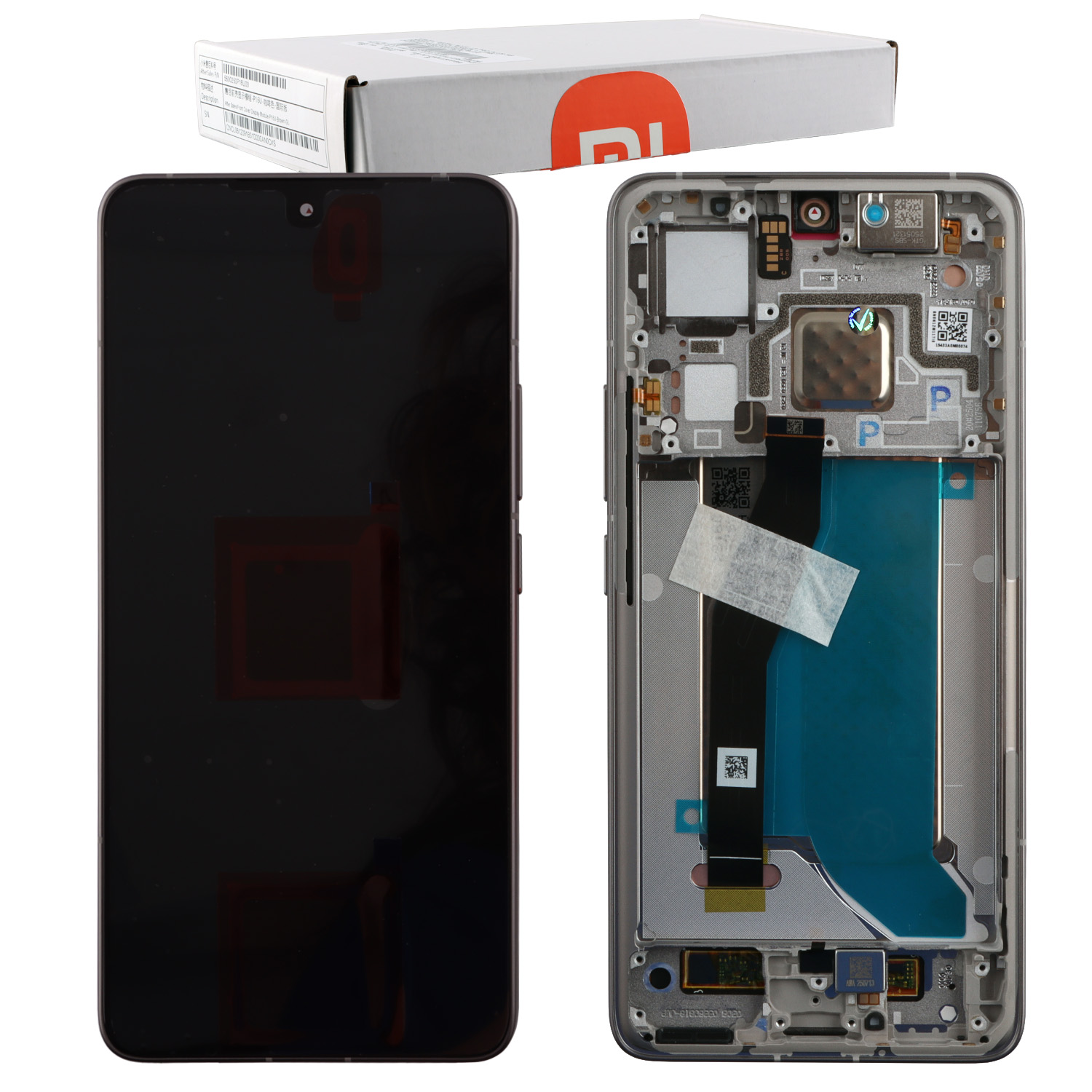 XIAOMI 14T PRO 5G ΟΘΟΝΗ AMOLED + TOUCH SCREEN + LENS + FRAME 56001600N1200 BLACK ORIGINAL SERVICE PACK