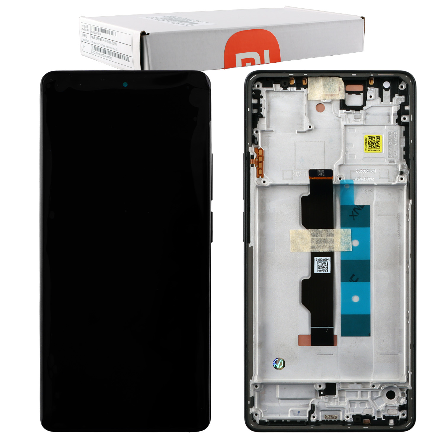 XIAOMI REDMI NOTE 14S 4G ΟΘΟΝΗ AMOLED + TOUCH SCREEN + LENS + FRAME 56000300N6R00 BLACK ORIGINAL SERVICE PACK