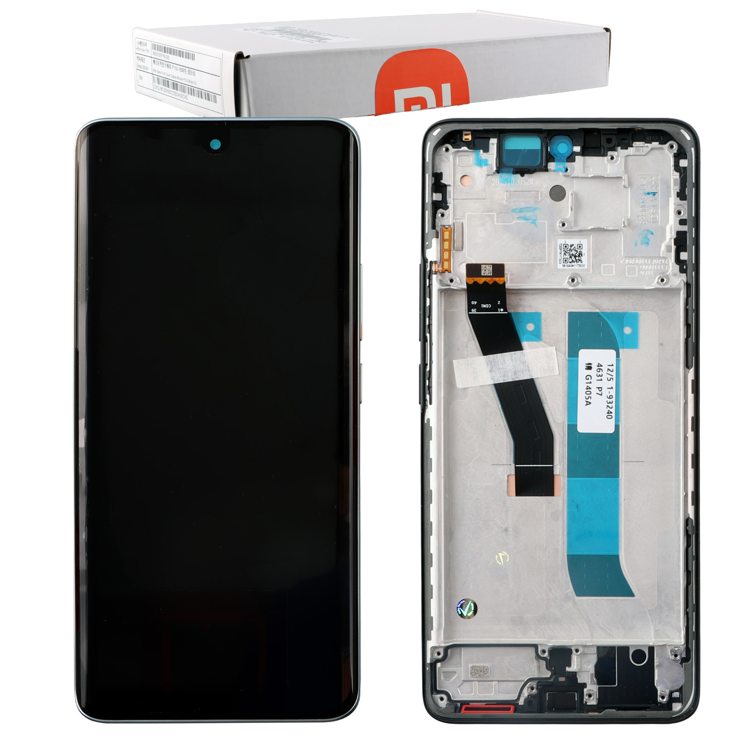 XIAOMI REDMI NOTE 15 4G ΟΘΟΝΗ AMOLED + TOUCH SCREEN + LENS + FRAME 560006000P700 BLACK ORIGINAL SERVICE PACK