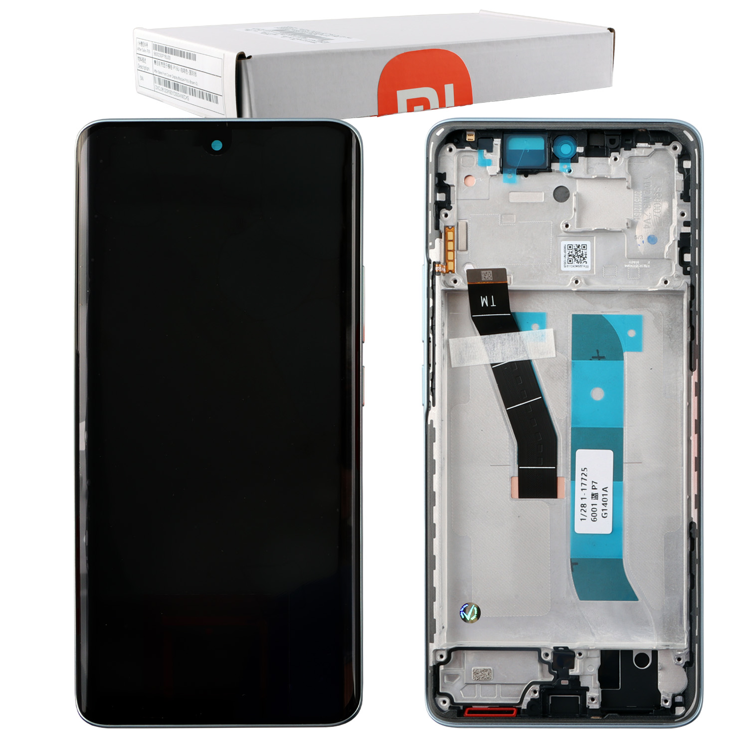XIAOMI REDMI NOTE 15 4G ΟΘΟΝΗ AMOLED + TOUCH SCREEN + LENS + FRAME 560003000P700 BLUE ORIGINAL SERVICE PACK