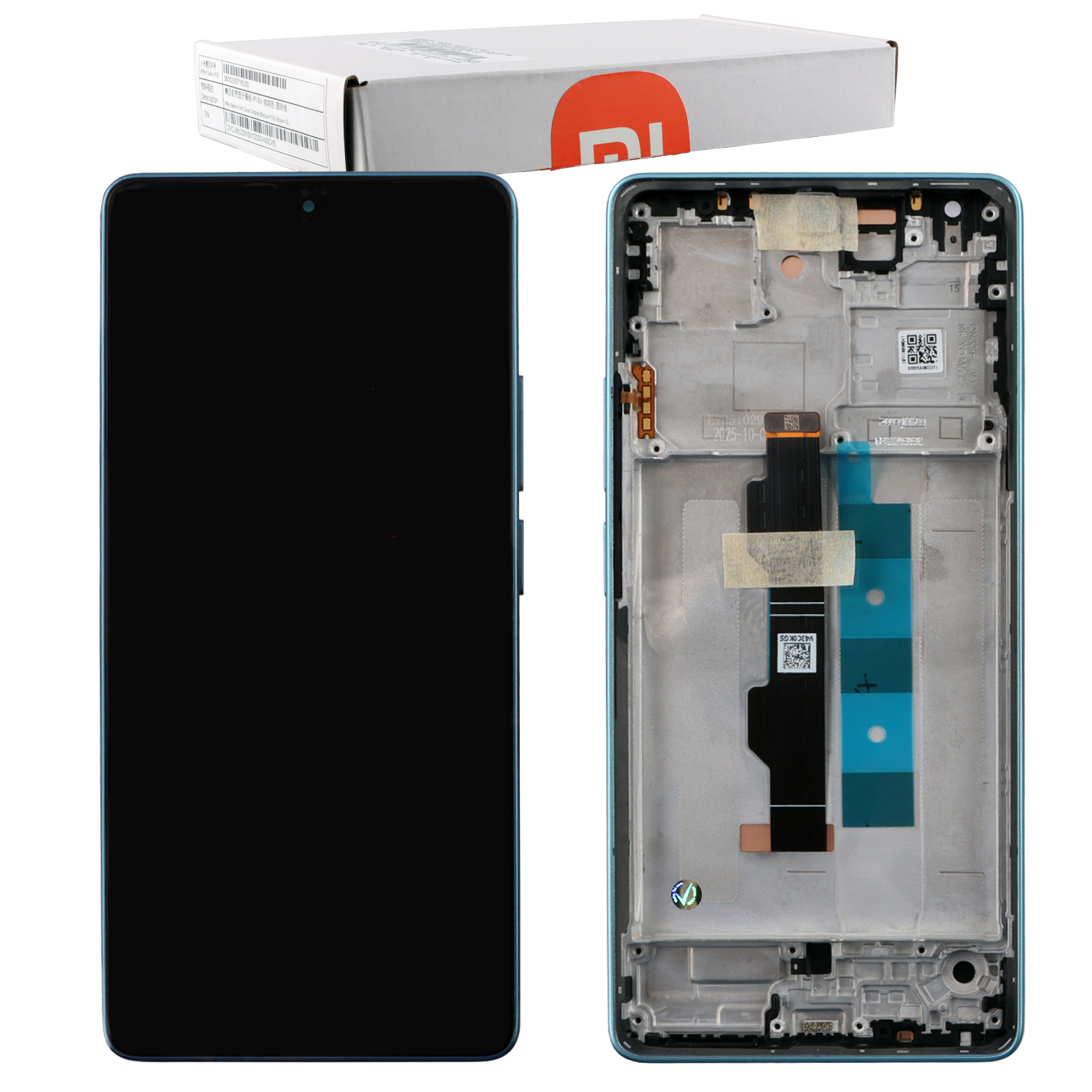 XIAOMI REDMI NOTE 14S 4G ΟΘΟΝΗ + TOUCH SCREEN + LENS + FRAME 56000100N6R00 BLUE ORIGINAL SERVICE PACK