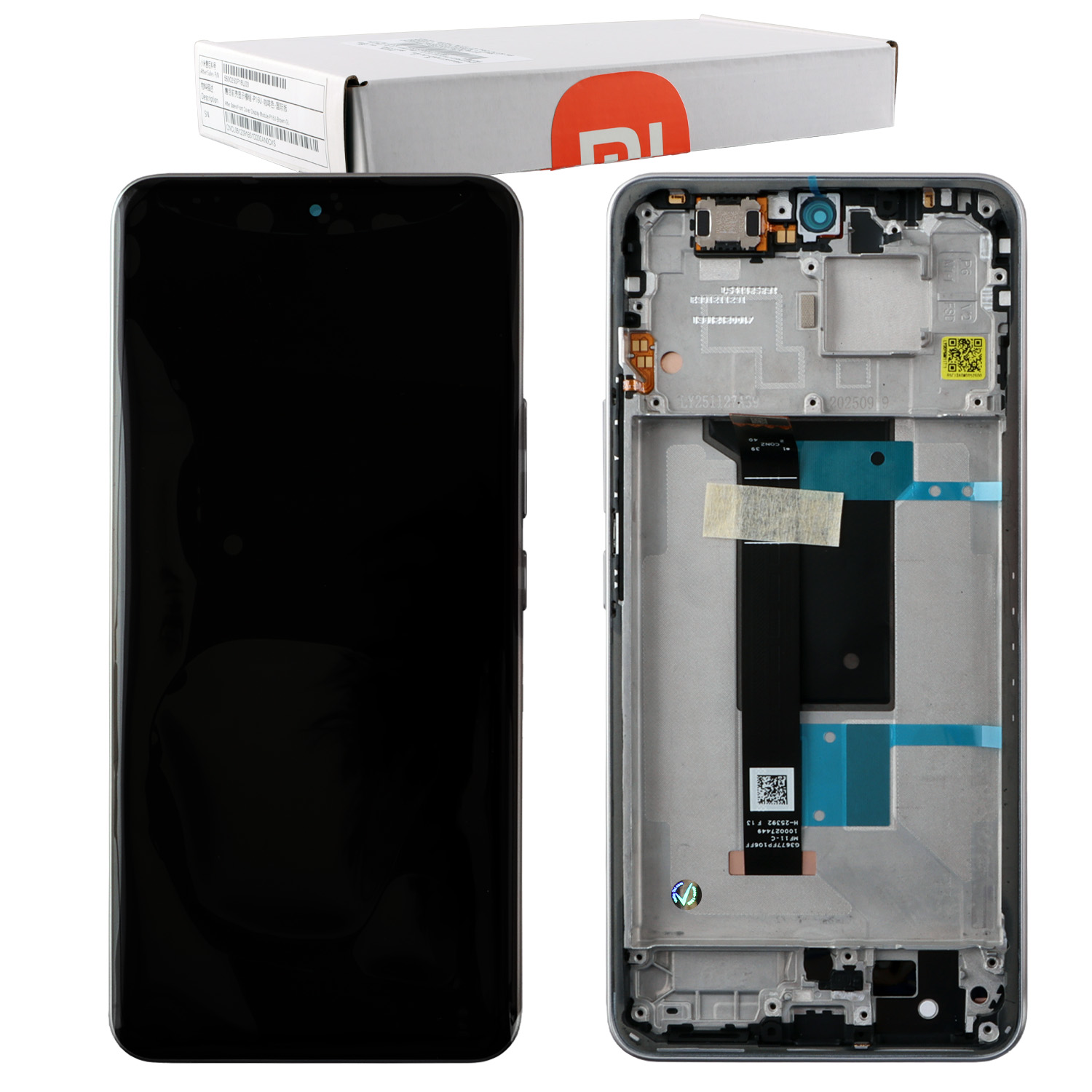 XIAOMI REDMI NOTE 15 PRO 4G ΟΘΟΝΗ + TOUCH SCREEN + LENS + FRAME 560002000P600 TITANIUM ORIGINAL SERVICE PACK