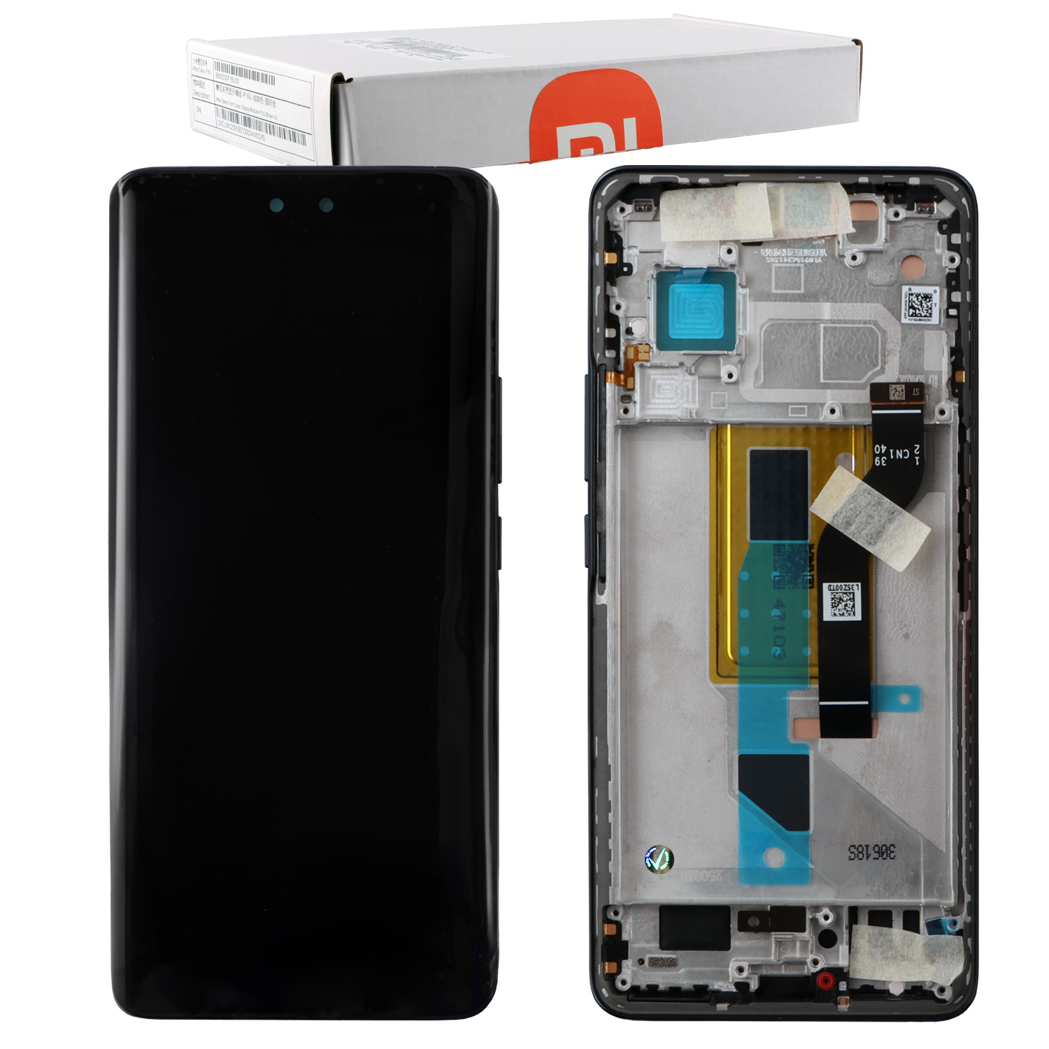 XIAOMI 13 LITE 5G ΟΘΟΝΗ AMOLED + TOUCH SCREEN + LENS + FRAME 5600030L9S00 BLACK ORIGINAL SERVICE PACK