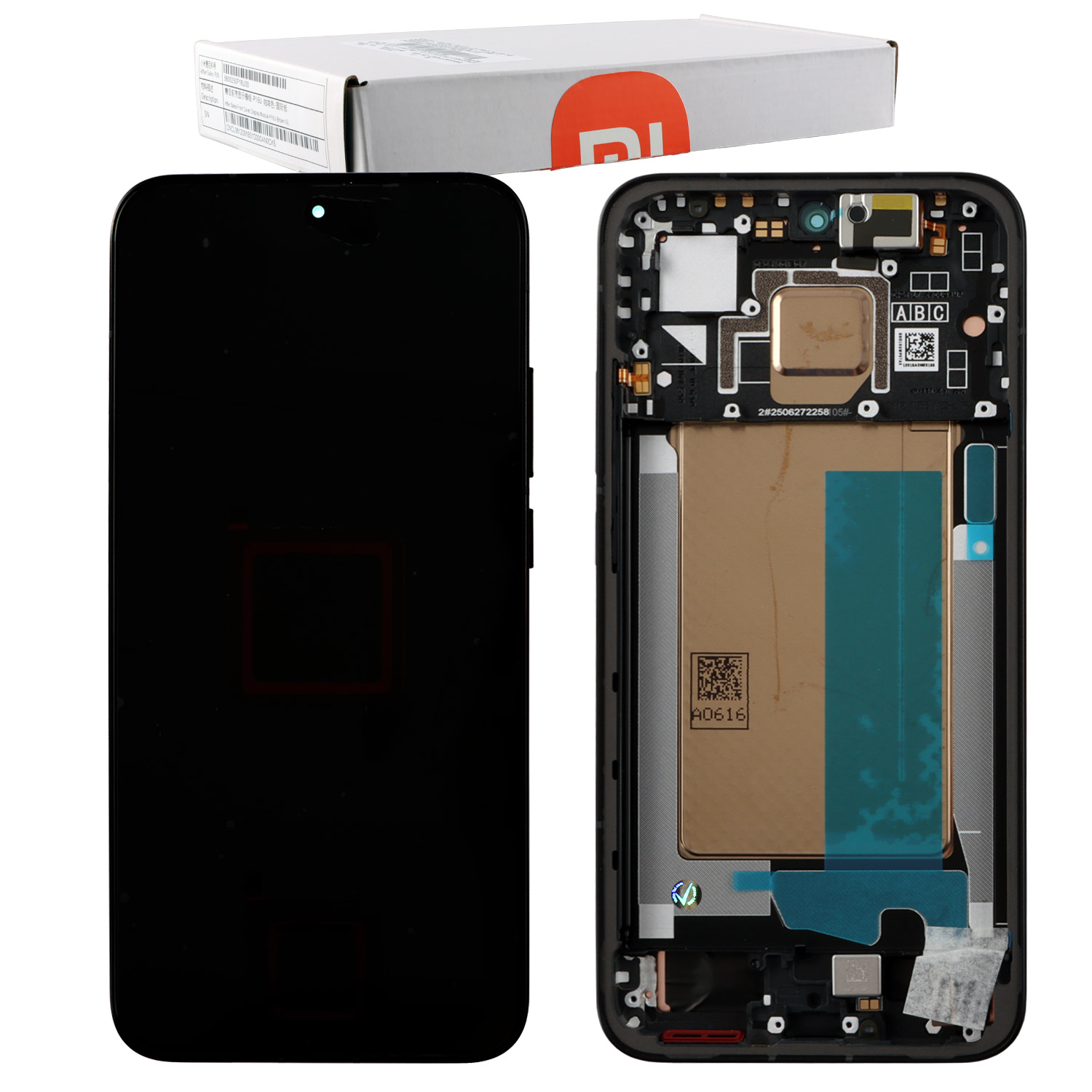 XIAOMI POCO F7 5G ΟΘΟΝΗ AMOLED + TOUCH SCREEN + LENS + FRAME 5600270O10U00 BLACK ORIGINAL SERVICE PACK