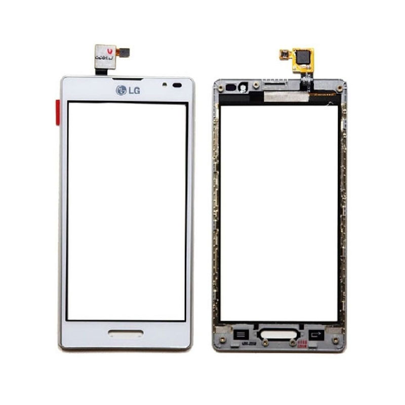 LG P760 Optimus L9 TOUCH SCREEN + LENS - FRONT COVER WHITE