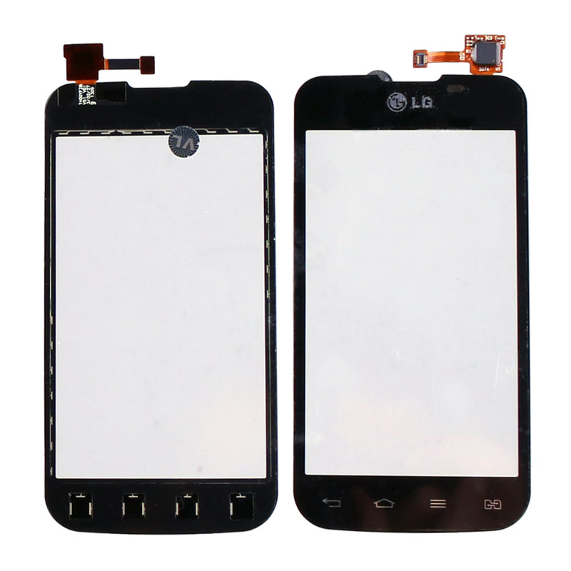 LG E455 OPTIMUS L5 2 DUAL TOUCH SCREEN + LENS BLACK 3P OR R02