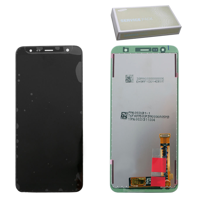 SAMSUNG J4 PLUS J415/J6 PLUS J610 ΟΘΟΝΗ IPS + TOUCH SCREEN + LENS GH97-22582A BLACK ORIGINAL SERVICE PACK