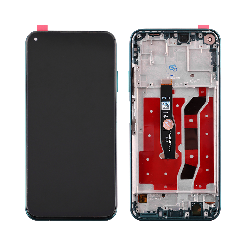 HUAWEI P40 LITE ΟΘΟΝΗ + TOUCH SCREEN + LENS + FRAME CRUSH GREEN 3P OR
