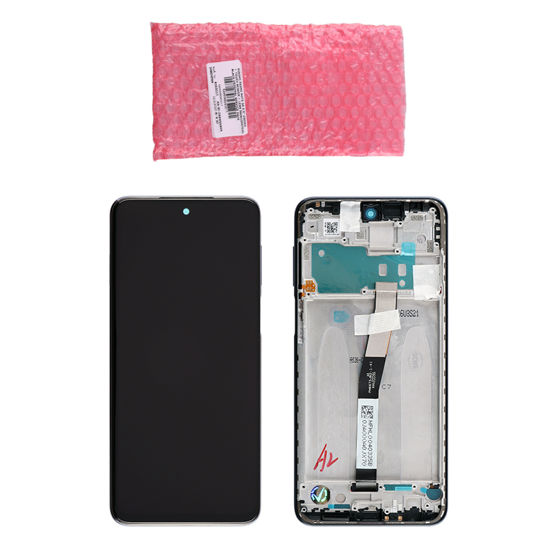 XIAOMI REDMI NOTE 9 PRO/NOTE 9 PRO MAX/NOTE 9S ΟΘΟΝΗ IPS + TOUCH SCREEN + LENS + FRAME 560003J6B200 GREY ORIGINAL SERVICE PACK