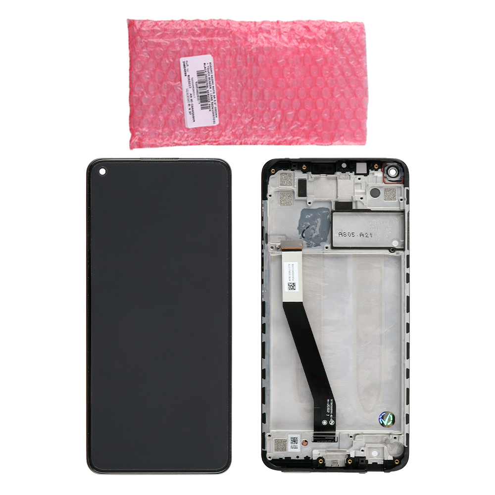 XIAOMI REDMI NOTE 9 ΟΘΟΝΗ IPS + TOUCH SCREEN + LENS + FRAME 560003J15S00 GREY ORIGINAL SERVICE PACK