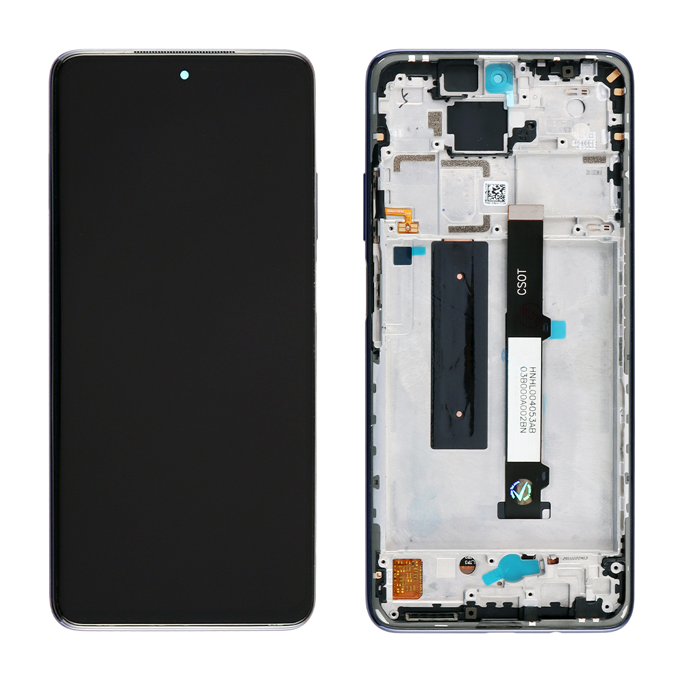 XIAOMI MI 10T LITE 5G/REDMI NOTE 9 PRO 5G ΟΘΟΝΗ + TOUCH SCREEN + LENS + FRAME BLUE 3P OR