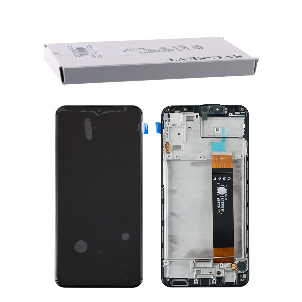 SAMSUNG A23 4G A235 ΟΘΟΝΗ PLS +TOUCH SCREEN + LENS + FRAME GH82-28563A BLACK ORIGINAL SERVICE PACK