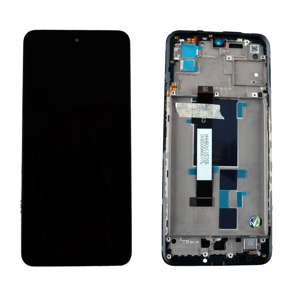 XIAOMI POCO X3 GT ΟΘΟΝΗ IPS + TOUCH SCREEN + LENS + FRAME 560003K10A00 BLACK ORIGINAL SERVICE PACK