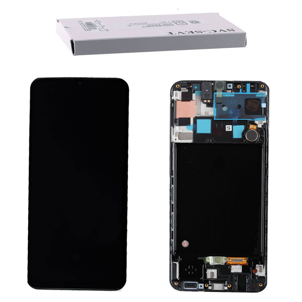 SAMSUNG A50s A507 ΟΘΟΝΗ+TOUCH SCREEN + FRAME GH82-21193A BLACK ORIGINAL SERVICE PACK