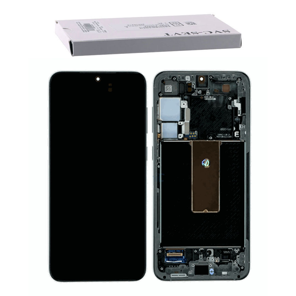 SAMSUNG S23 5G S911 ΟΘΟΝΗ + TOUCH SCREEN + LENS + FRAME GH82-30480A BLACK ORIGINAL SERVICE PACK