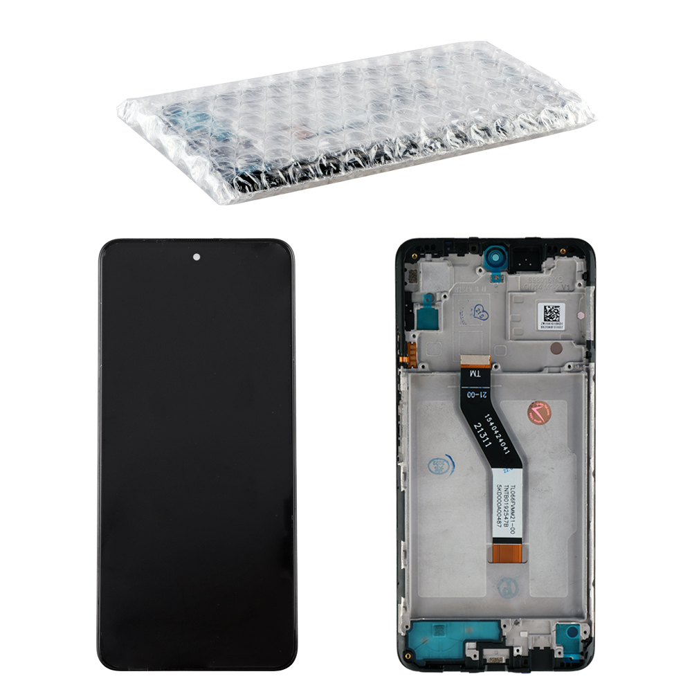 XIAOMI POCO M4 PRO 5G/REDMI NOTE 11/11S 5G ΟΘΟΝΗ + TOUCH SCREEN + LENS + FRAME BLACK REF. OR