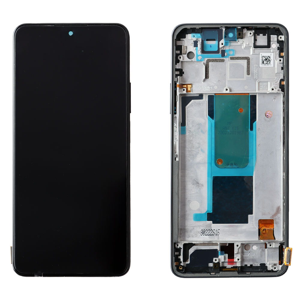 XIAOMI REDMI NOTE 11 PRO PLUS 5G ΟΘΟΝΗ + TOUCH SCREEN + LENS + FRAME BLACK OLED