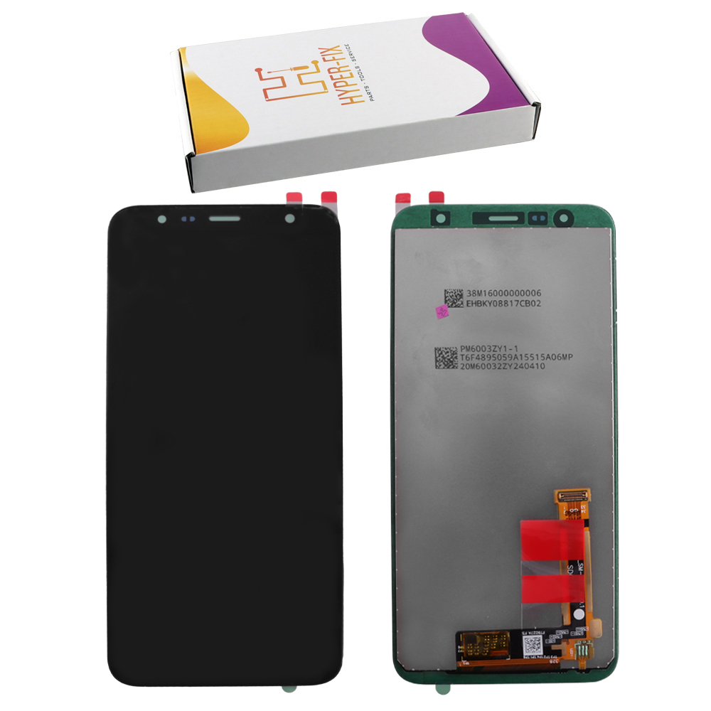 SAMSUNG J4 PLUS J415/J6 PLUS J610 ΟΘΟΝΗ IPS +TOUCH SCREEN + LENS HF-GH97-22582A BLACK HYPER-FIX SERVICE PACK