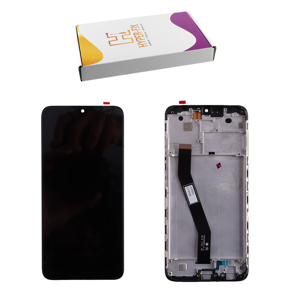 XIAOMI REDMI 8A/REDMI 8 ΟΘΟΝΗ + TOUCH SCREEN + LENS + FRAME HF-5600040C3I00 BLACK HYPER-FIX SERVICE PACK