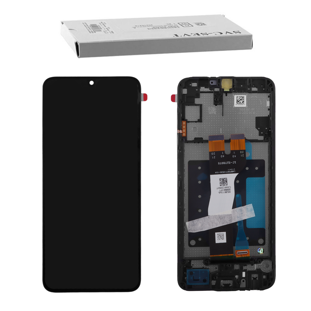 SAMSUNG A05s 4G A057/F14 4G E145 ΟΘΟΝΗ PLS + TOUCH SCREEN + LENS + FRAME GH81-24365A BLACK ORIGINAL SERVICE PACK