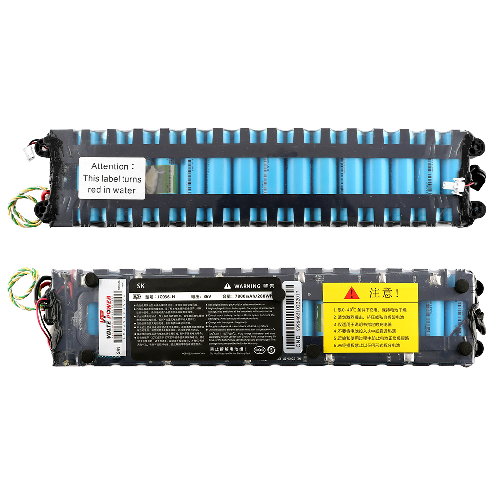 VOLTEPOWER ΜΠΑΤΑΡΙΑ XIAOMI MI ELECTRIC SCOOTER M365/M365 PRO/1S 7800mAh/288Wh 36V ΜΕ ΠΛΑΚΕΤΑ ΑΣΦΑΛΕΙΑΣ-ΔΕΙΚΤΗ ΥΓΡΑΣΙΑΣ+2 ΑΛΕΝ