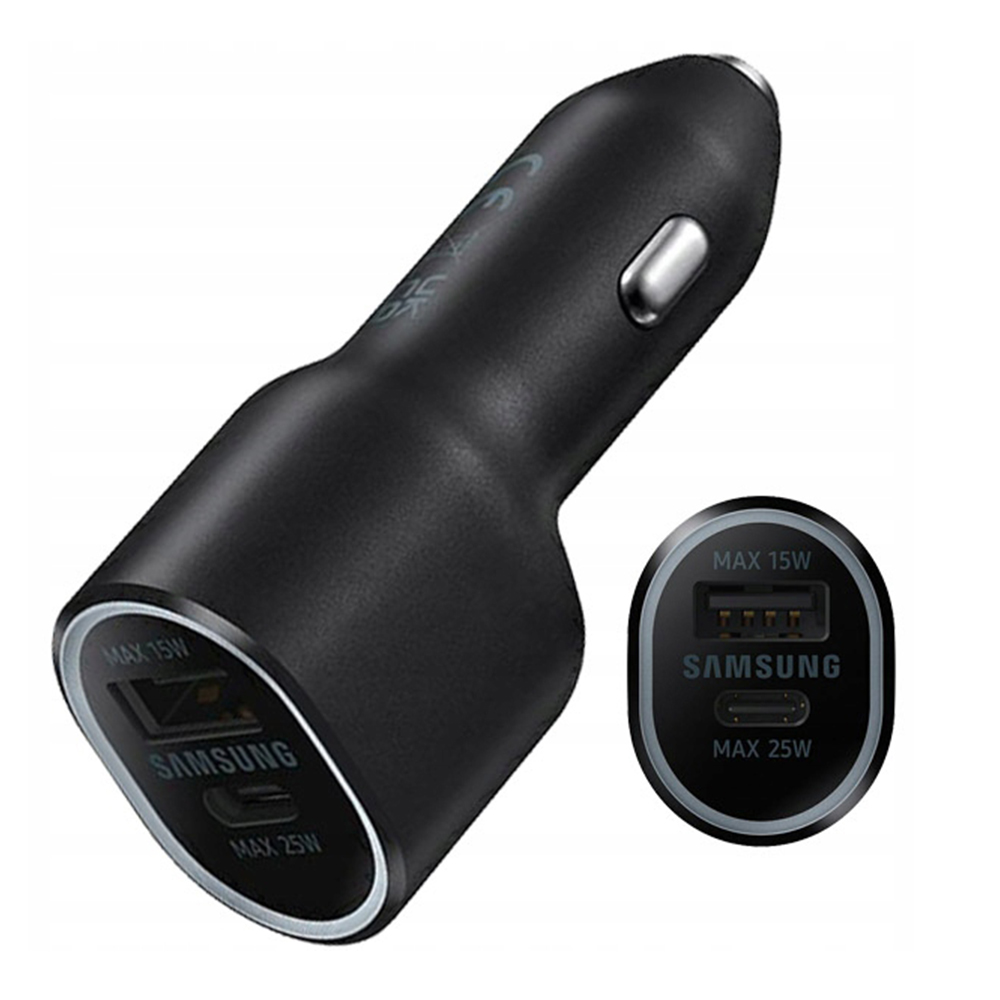 ΦΟΡΤΙΣΤΗΣ ΑΥΤΟΚΙΝΗΤΟΥ DUAL SAMSUNG EP-L4020NBEGEU USB-A 15W - USB-C 25W (40W) BLACK PACKING OR