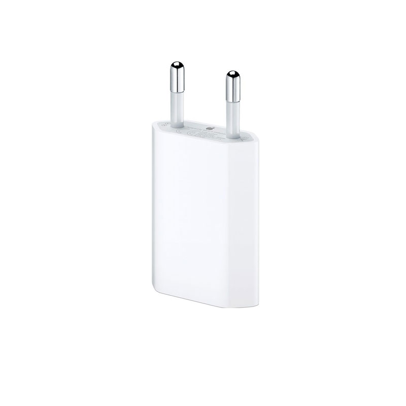 TRAVEL USB-A POWER ADAPTER APPLE IPHONE MD813ZM/A A1400 1.0A 5W WHITE PACKING OR