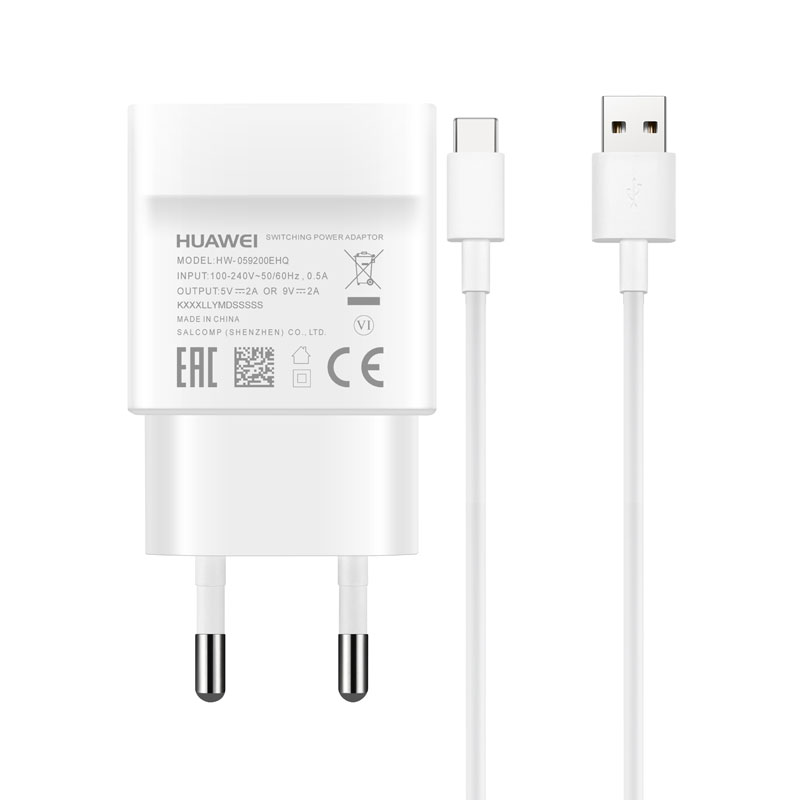 TRAVEL HUAWEI AP32 059200EHQ FAST USB 5/9V 2A 18W+TYPE C WHITE PACKING OR