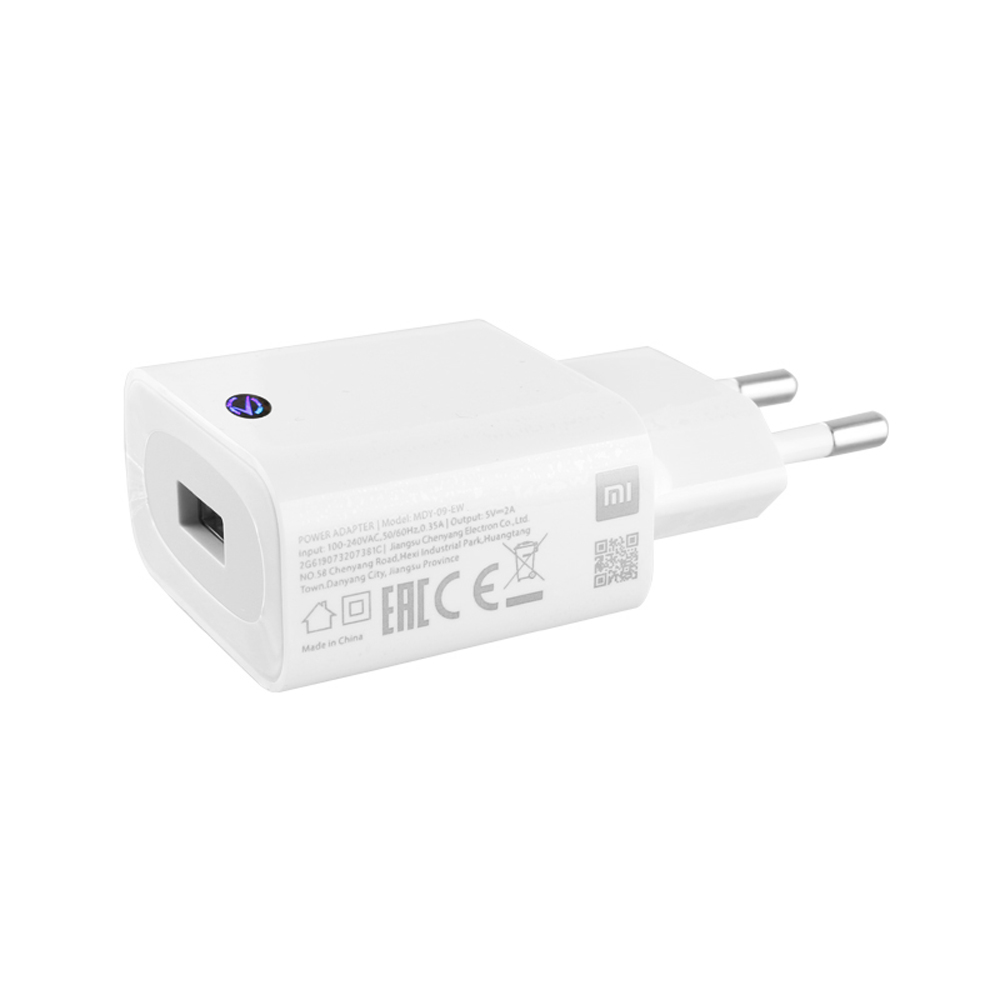 TRAVEL XIAOMI MDY-09-EW FAST USB 5V 2A 10W WHITE BULK OR