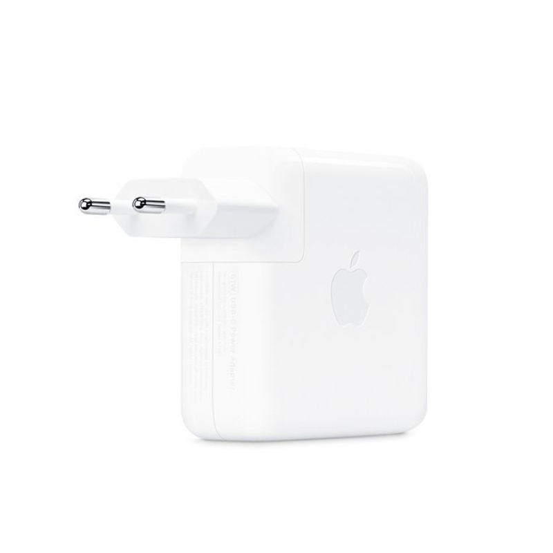 TRAVEL USB-C POWER ADAPTER APPLE MNF72Z/A A1718 3A 61W WHITE + EURO PIN PACKING OR