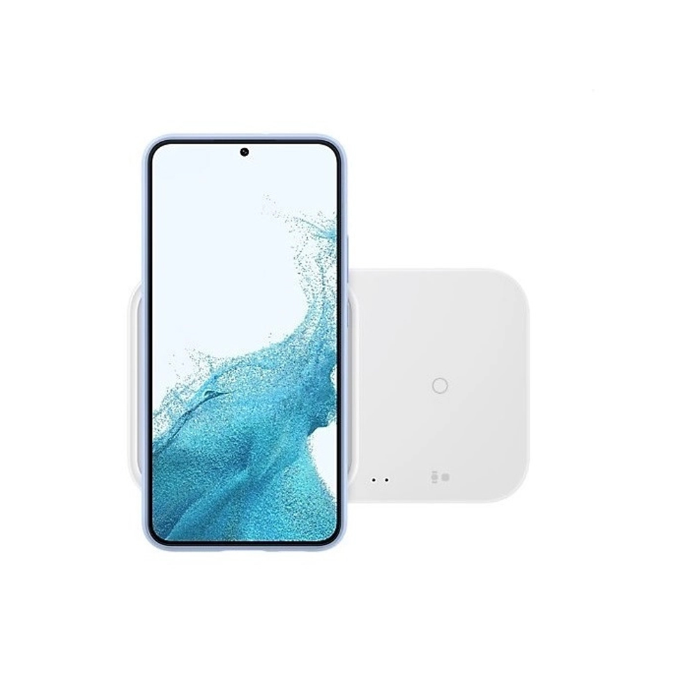 WIRELESS CHARGER DUO SAMSUNG EP-P5400BWEGEU 2 in 1 15W FAST CHARGE QI PAD - ADAPTER WHITE PACKING OR
