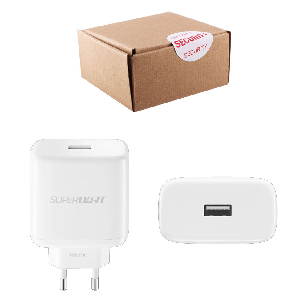 TRAVEL REALME VCA7JAEH USB-A 3.0 USB-A 10W 5V 2A/10V 6.5A 65W WHITE 5473803 ORIGINAL SERVICE PACK