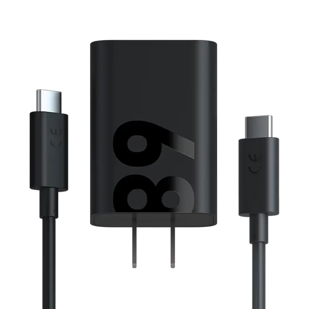 TRAVEL MOTOROLA PG38C06281 USB-C 5V 5A/9V 4A/11V 6.5A/20V 3.4A 68W FAST CHARGE+USB DATA USB-C TO USB-C 6.5A BLACK PACKING OR