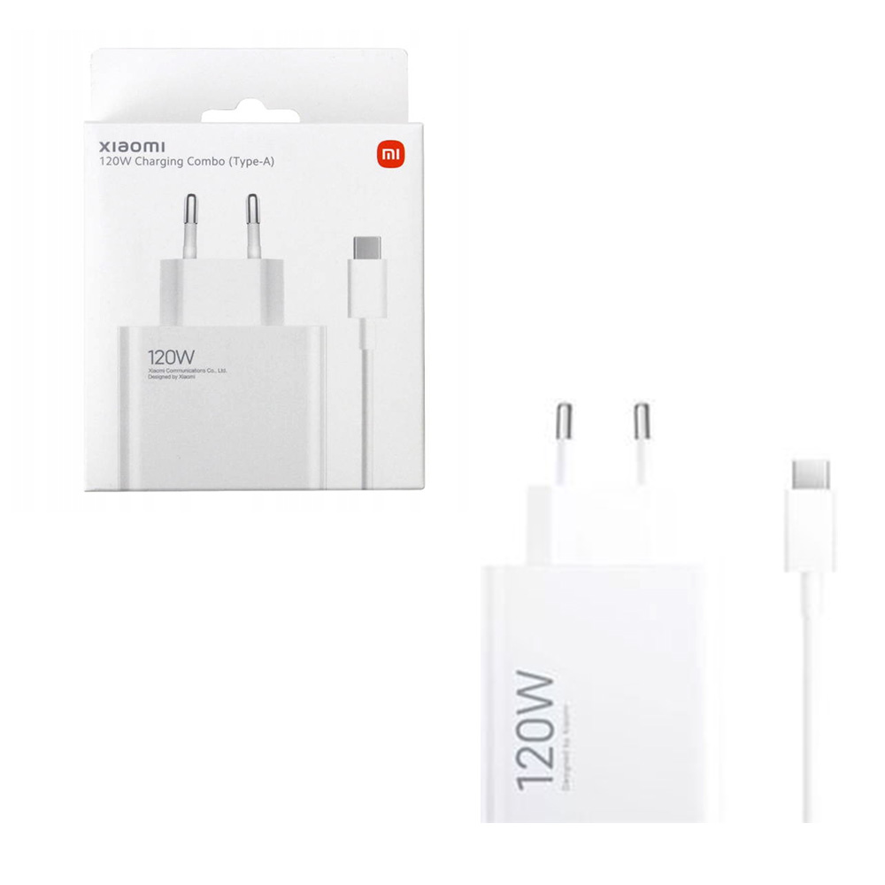 TRAVEL XIAOMI BHR9462EU HYPERCHARGE GAN USB A 5V/3A 9V/3A 11V/6A 20V/6A 120W + USB A TO TYPE C 6A WHITE PACKING OR
