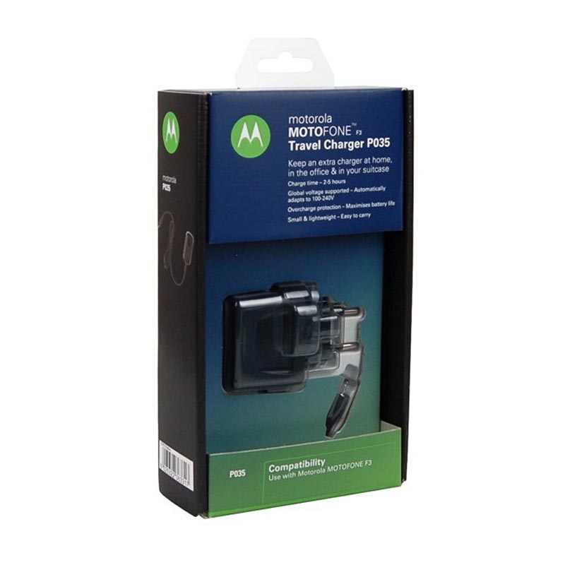 TRAVEL MOTOROLA P035 F3 0,3A 5W BLACK PACKING OR