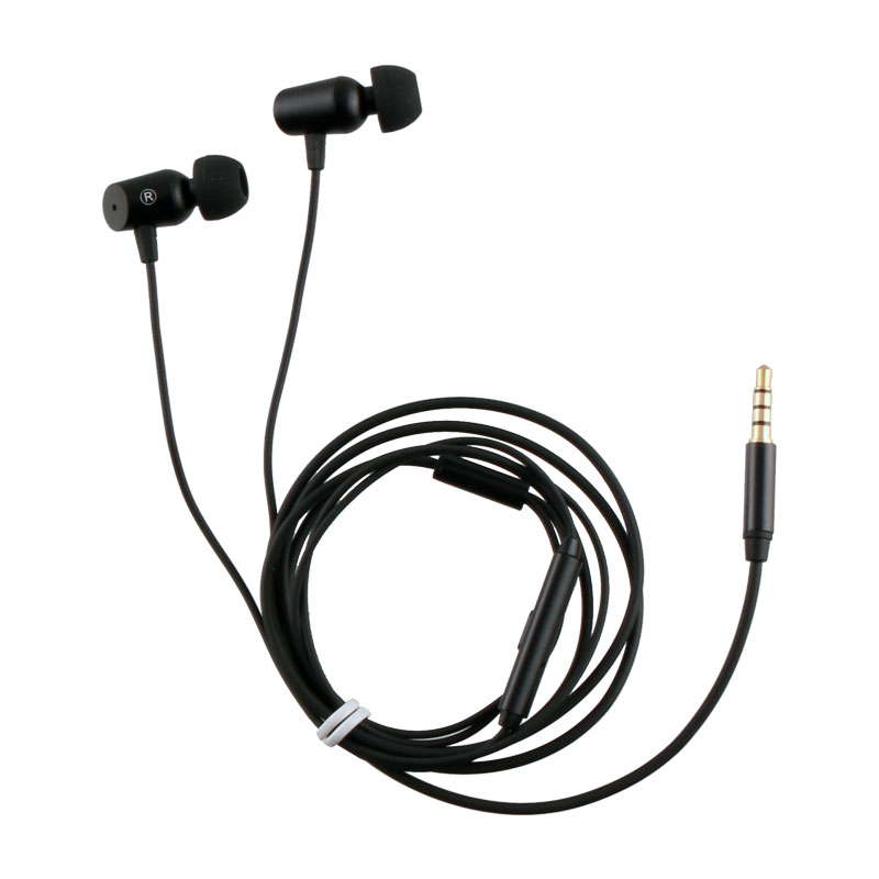HANDS FREE STEREO ZOPO ER17B UNIVERSAL 3.5mm ALUMINIUM BLACK 1.2M PACKING OR
