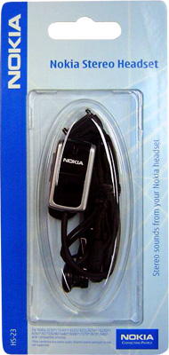HANDS FREE STEREO NOKIA HS-23 6280/6101 BLACK PACKING OR